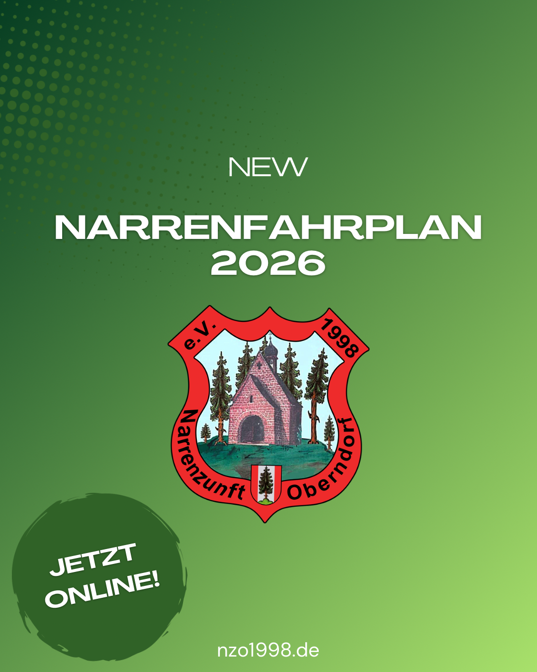 Narrenfahrplan 2026 - Jetzt online!